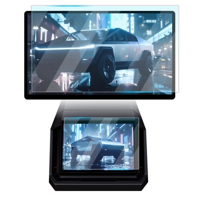 2 PCS Premium Tesla Cybertruck Screen Protector, Front Touch Screen 18.5" &Back Rear Display 9.4", Tempered Glass, Compatible with 2024 Cyber Truck, Cybertruck Accessories, Anti Scratch Screen Guard