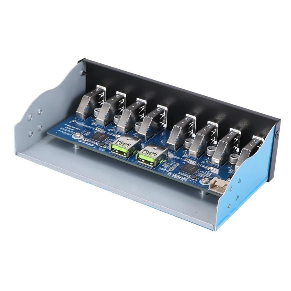 for 19 Pin to 8 Port USB 3.0 Hub 5.25 Inch CD-ROM Drive Bay CD ROM Front Panel for Computer Case