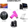 Chauuxee 128MB USB Flash Drives Thumb Drive U Disk PenDrive Memory Sticks for Pupil Students Presents Gifts (Pink) view 2