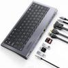 Hubs 11-in-1 Multi USB C Docking Station with Keyboard 100W PD, 4K, VGA, Ethernet, Card Reader, USB 3.0, Aux USB C HUB USB Hubs view 1