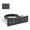 DirectNine Basics for USB 3.0 Front Panel Hub Optical Drive 5.25 Inch Panel Computer Expansion Board 6 Ports Support USB 3.0 USB 2.0, 6924023133238 view 2