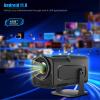 XIXIMENG Portable Projector Beammer Dual Wifi6 BT5.0 4K Native 1080P Android 11 Projector 390ANSI Cinema Outdoor view 4