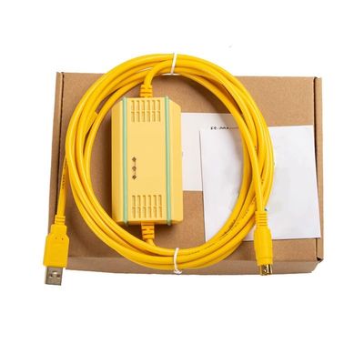 USB-AFC8513+ for PLC Programming Cable FP0 FP2 FPX FPG Data Communication Download Cable for Online Monitoring Electromagnetic Isolation FT232RL Chip Yellow 3 Meter