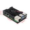 GRABLOOM Alloy Protective Case for RPI5 Board Enclosure with Optional Cooling Fan Enhanced Cooling Radiator Simple Installation Easy to Bring view 3