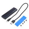 GRABLOOM M.2 NVME Enclosure USB3.1 10Gbps NVMe SSD Case NVMe to USB Adapter Toolless Installation NVMe SSD Enclosure view 4