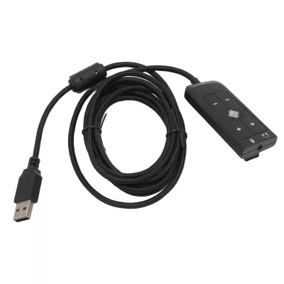 USB to 3.5mm Jack Audio Sound Card Adapter for for Cloud II, USB to Aux 3.5mm External Audio Converter with LED Indicator, Volume Control, for, for Series