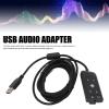 USB to 3.5mm Jack Audio Sound Card Adapter for for Cloud II, USB to Aux 3.5mm External Audio Converter with LED Indicator, Volume Control, for, for Series view 2