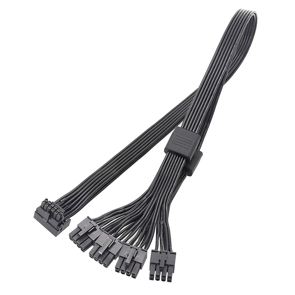 16Pin(12+4) PCIE5.0 GPU Adapter Line 16pin Pcie5.0 To 4 8pin Male Graphics Video Card Cable 16pin To 8pinx4 12VHPWR PCIE5.0 Cable 8PIN Interface To GPU PCIE5.0 12VHPWR 16PIN(12+4) Bent Straight