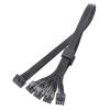 16Pin(12+4) PCIE5.0 GPU Adapter Line 16pin Pcie5.0 To 4 8pin Male Graphics Video Card Cable 16pin To 8pinx4 12VHPWR PCIE5.0 Cable 8PIN Interface To GPU PCIE5.0 12VHPWR 16PIN(12+4) Bent Straight view 1