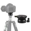 Andoer Leveling Base for Tripod Bubble Level Adjustment Plate for Head Tripod Aluminium 15 Tilt Compatible with DSLR Cameras Canon Nikon Sony view 1
