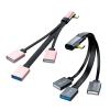 GRABLOOM Convenient to USB Hub Converter Improve Connectivity with Additional USB Ports USB2.0 480Mbps USB3.0 5Gbps Docking Station view 2