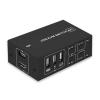 GRABLOOM 4 Port KVM Switcher 4K USB Switcher KVM 4 in 1 Out 4K 60HZ Distributor Splitter for Keyboard Laptop Accessories Keyboard and USB Switcher view 1