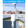 Adjustable Mounting Kit, Short Wall Mount, Stainless Steel Roof Mount, J Pole for Internet Kit Satellite, Compatible with V2 Rectangular Dish view 3