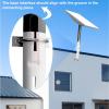 Adjustable Mounting Kit, Short Wall Mount, Stainless Steel Roof Mount, J Pole for Internet Kit Satellite, Compatible with V2 Rectangular Dish view 4