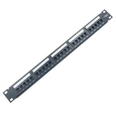 DirectNine Basics 25 Ports UTP Cat 3 Telephone Patch Panel Rack Mounted Voice Managment Panel 19 Inch