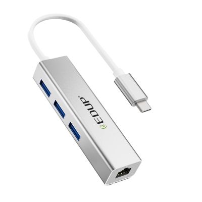 QWJWIYKUZ USB Type C HUB USB 3.0 to RJ45 Adapter Thunderbolt 3 Dock for PC Laptop Computer Ethernet Accessories USBC 3.1 Splitter (Color : USB Type C Adapter)