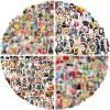Arme Anime Stickers Mixed Pack,300Pcs Mixed with Classic Anime Theme Sticker Pack,Vinyl Waterproof Stickers and Decals for Bottles, Laptops, Skateboards and Notebooks, Stickers for Adults&Kids&Teens view 1