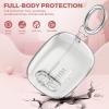 Compatible with JBL Vibe 200TWS/JBL Vibe Beam/Beam 2 Case Cover Clear Lock Clip with Cleaner Kit, Transparent TPU Protective Cover Men Women with Carabiner for JBL Vibe Beam 2 Charging Case - Clear view 2