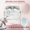 Compatible with JBL Vibe 200TWS/JBL Vibe Beam/Beam 2 Case Cover Clear Lock Clip with Cleaner Kit, Transparent TPU Protective Cover Men Women with Carabiner for JBL Vibe Beam 2 Charging Case - Clear view 4