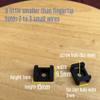 2 Size Cable Tie Saddle Base for Securing Cables Wires Cords, Cable Tie Mount For Wire Management both in 50 Pieces view 4