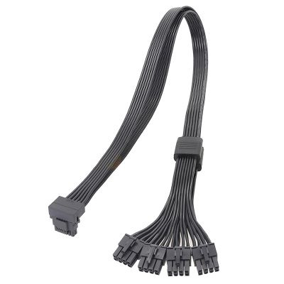 16Pin(12+4) PCIE5.0 GPU Adapter Line 16pin Pcie5.0 To 4 8pin Male Graphics Video Card Cable 16pin To 8pinx4 12VHPWR PCIE5.0 Cable 8PIN Interface To GPU PCIE5.0 12VHPWR 16PIN(12+4) Bent Straight