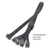 16Pin(12+4) PCIE5.0 GPU Adapter Line 16pin Pcie5.0 To 4 8pin Male Graphics Video Card Cable 16pin To 8pinx4 12VHPWR PCIE5.0 Cable 8PIN Interface To GPU PCIE5.0 12VHPWR 16PIN(12+4) Bent Straight view 4