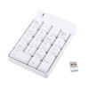 flexman Coreless Numeric Keypad, USB 2.4G 10M Remote Distance 18 Keys Portable Digital Keyboard for Computers Laptop Desktop PC, Plug and Play (White) view 1