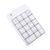 flexman Coreless Numeric Keypad, USB 2.4G 10M Remote Distance 18 Keys Portable Digital Keyboard for Computers Laptop Desktop PC, Plug and Play (White) view 2