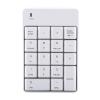 flexman Coreless Numeric Keypad, USB 2.4G 10M Remote Distance 18 Keys Portable Digital Keyboard for Computers Laptop Desktop PC, Plug and Play (White) view 3