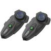 XGP X10 10 Riders Group Mesh Motorcycle Intercom, 3000m Motorcycle Bluetooth Headset V5.3 with Audio Multitasking/Music Sharing, Helmet Communication Systems for ATV/Snowmobile/Ski, 2 Pack view 1