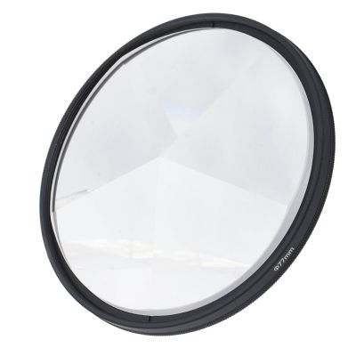 77mm Kaleidoscope Prism Lens Filter, Coating Pentaprism Special Effect Filter, Variable Subject Quantity Optical Glass Lens Photography Lens Filter for Digital SLR Camera