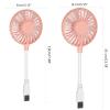 GRABLOOM USB Fan 5W 5V Adjustable Angle Small Silent Office Desk Fan Portable USB Fans Handheld Fan Small Fan Mute Cooling Tools Creative Plug and Play Cooling Fans USB Portable Student Dormitory view 2