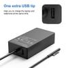 127W 15V 8A Laptop Charger for MicrosoftCompatible with Surface Pro X 9 8 7 6 5 4 3, Surface Book 3 2 1, Surface Laptop 5 4 3 2 1 and Surface Go 3 2 1 Power Cord AC Adapter Supply view 3