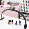 Half Moon Light for Nail Desk,29In Half Moon Lamp with Phone Holder,3000-6000K Nail Lamp Perfect LED Machine Light for Table (Black) view 1