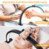 Half Moon Light for Nail Desk,29In Half Moon Lamp with Phone Holder,3000-6000K Nail Lamp Perfect LED Machine Light for Table (Black) view 2