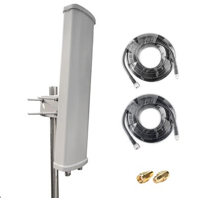 2.4GHz Outdoor WiFi Antenna 2x2 High Gain 14dBi for Directional Long Range Extension Booster with 16ft Cable rpsma SMA Connector