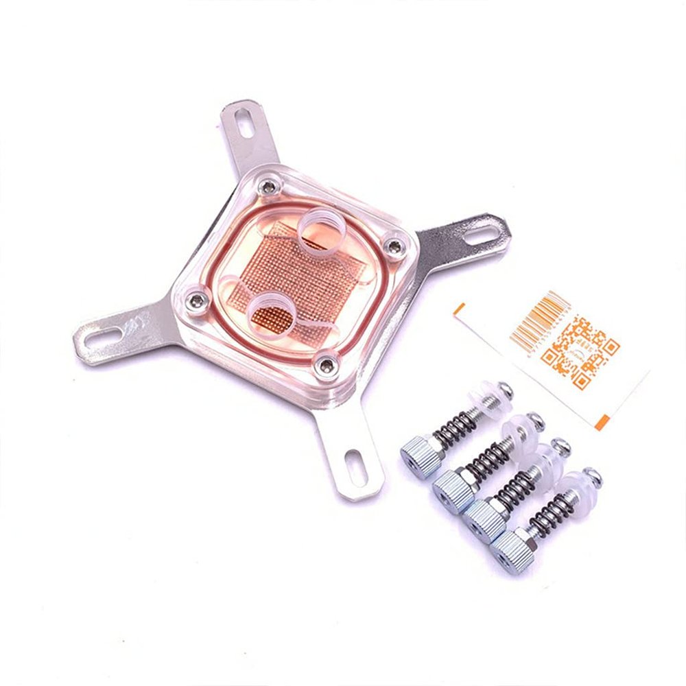 GRABLOOM Stainless Steel Water Cooling Block Liquid Water Heat Sink System for PC Computer Radiator Endothermic for Head Water Cooling Block for CPU