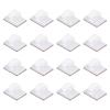 PATIKIL Cable Clips, 100pcs Adhesive Cable Clamp Clip Wire Holder Cord Management Organizer for Home Office Wall Desk Light TV PC Ethernet, White 14x19mm view 1