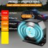 CXRCY 12V 200W Slim Police Siren PA System with All-in-One Wireless Controller/Mic, 120-130dB Alarm Horn Siren, 18 Tones Emergency Warning Kit for Car Ambulance Vehicles Fire Truck SUV ATV UTV view 2