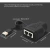 GRABLOOM 3-Way RJ45 Splitter Replacement RJ45 Ethernet Networking Splitter Adapter PC 1 to 2 Cable Extender Connector Rj45 1 Male to 2X Female LAN Ethernet Connector view 3
