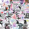 1Pack Multicolor Dance Water Bottle Stickers, Dancer Decals for Cars Laptop Wall Scrapbooking Cups Calendar Nails Ballet Stickers Planner Ballerina Sticker for Dance Party Birthday Favors Easy to Use view 2