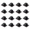 PATIKIL Cable Clips, 50pcs Adhesive Cable Clamp Clip Wire Holder Cord Management Organizer for Home Office Wall Desk Light TV PC Ethernet, Black 14x19mm view 1