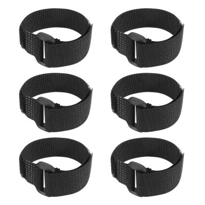 PATIKIL Reusable Cable Ties 39x1inch, 6 Pack Adjustable Hook and Loop Straps Multipurpose Nylon fastening Cord Wrap for Organizer or Storage, Black