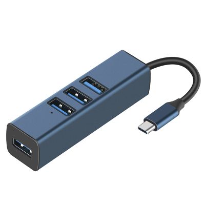 GRABLOOM 4-Port USB Hub Adapter USB Splitter Multi-Port Support Data Transmission for PC Laptop Desktop Computer Multi-Function 4-Port High-Speed Transmission 1xUSB3.0+3xUSB2.0 Port