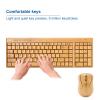 Keyboard and Mouse, 2.4GHz Plug and Play Bamboo Wood Computer Control Devices, for Win XP, for NT, for Vista, for Win10, for OS X, for Android (Keyboard) view 3