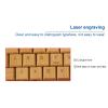 Keyboard and Mouse, 2.4GHz Plug and Play Bamboo Wood Computer Control Devices, for Win XP, for NT, for Vista, for Win10, for OS X, for Android (Keyboard) view 4