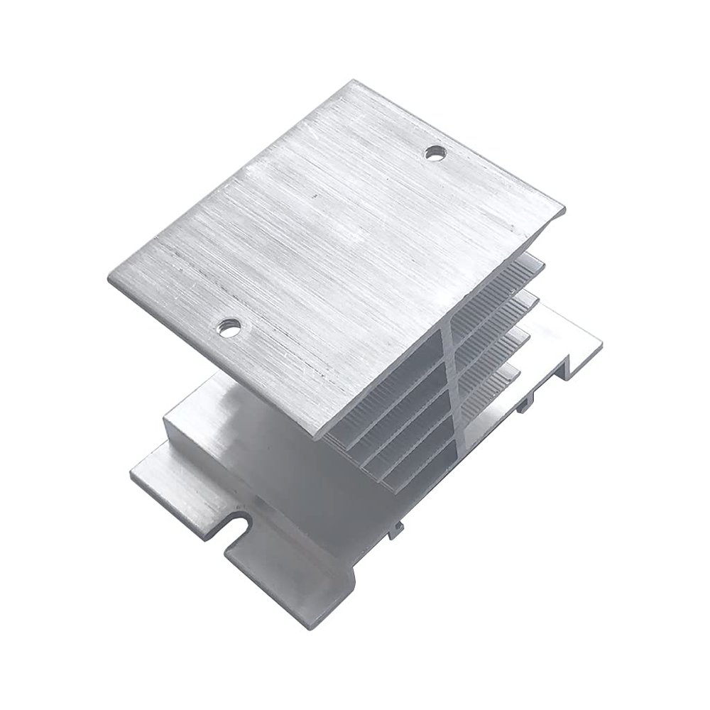 GRABLOOM Aluminum Heat Sink SSR Dissipation for Single Phase 10A-40A for PID Thermostat Temperature Controller SSR