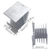 GRABLOOM Aluminum Heat Sink SSR Dissipation for Single Phase 10A-40A for PID Thermostat Temperature Controller SSR view 3