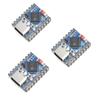 3PCS ESP32-C3 Mini Development Board, Based on ESP32-C3FN4 Single-Core Processor 160MHz Running Frequency, Support 2.4GHz W-i-F-i & B L E 5, Onboard 400KB of SRAM and 384KB ROM, 4MB Flash Memory view 1