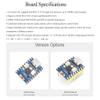 3PCS ESP32-C3 Mini Development Board, Based on ESP32-C3FN4 Single-Core Processor 160MHz Running Frequency, Support 2.4GHz W-i-F-i & B L E 5, Onboard 400KB of SRAM and 384KB ROM, 4MB Flash Memory view 3